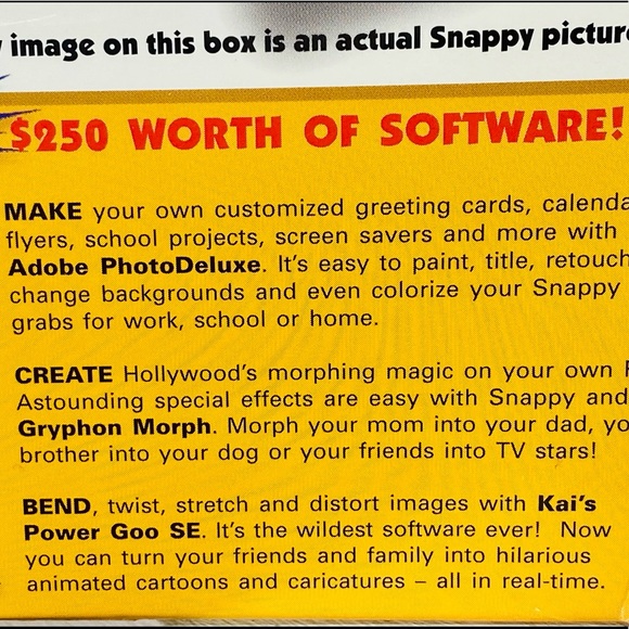 New in Box Vintage Snappy Video Snapshot 2.0 software Unit,Software,Manual - Picture 5 of 11